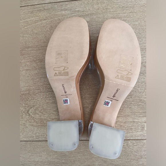 Larroude transparent lucite and pvc block heel. Unworn. No box. - Picture 2 of 5